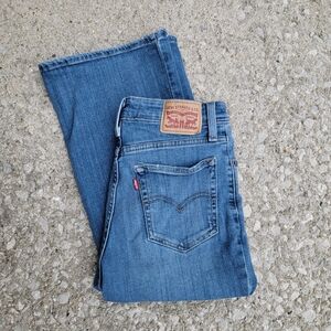 Levi's Levi Strauss 726 Medium Indigo Worn In Flare Jeans 27 x 32